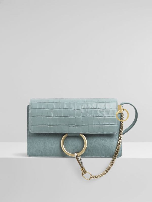 Chloé Bandolera Mujer Faye Azules Bright Satin FMBQ45702